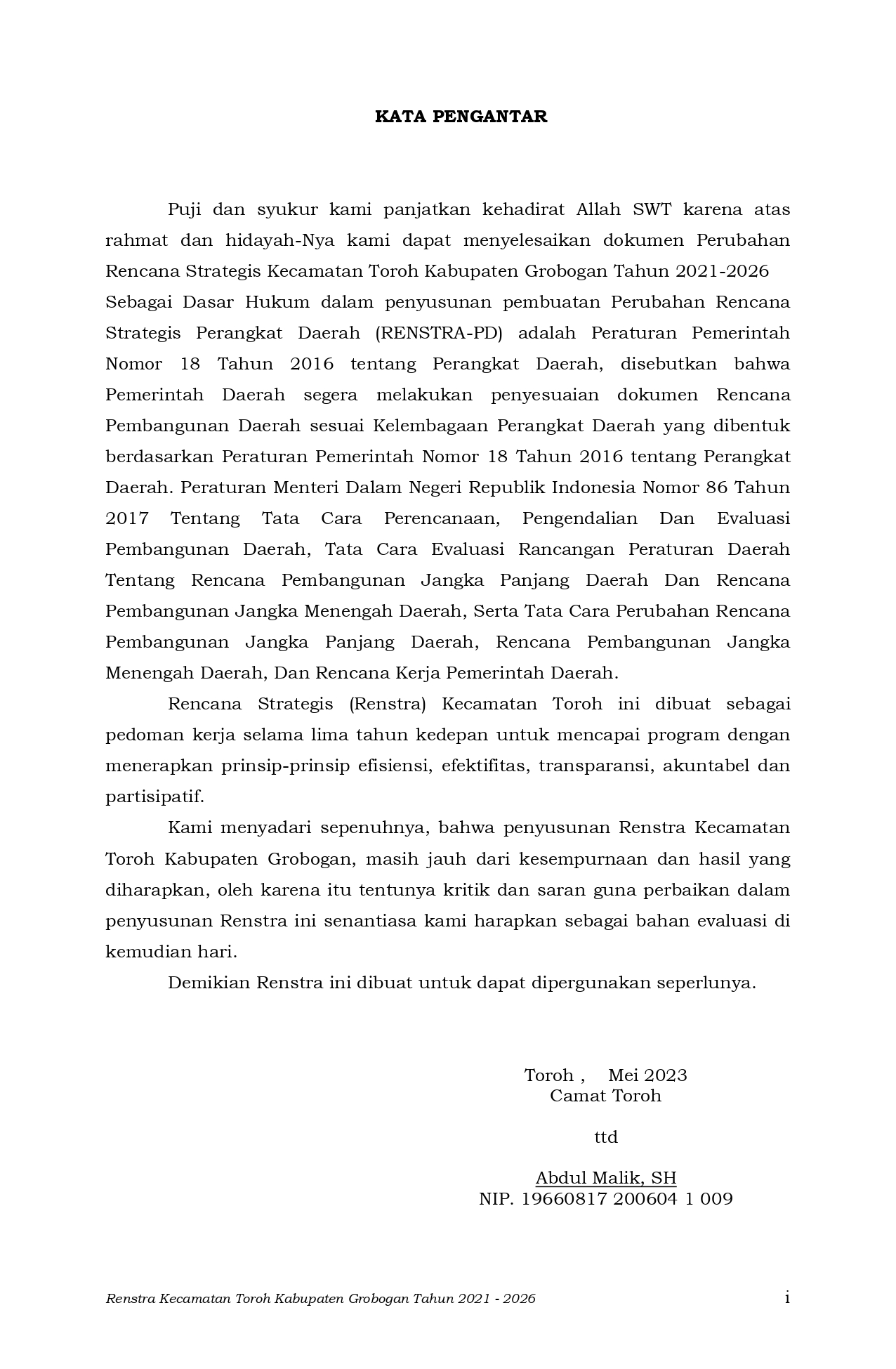 RENSTRA PERUBAHAN KECAMATAN TOROH 2021 2026 pdfresizer.com page 0002